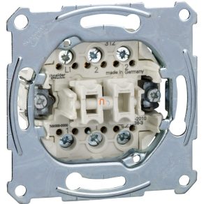   Buton cu contact dublu inversor Schneider Merten, conexiune cu șurub, 10 A MTN3059-0000