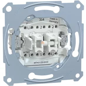   Întrerupător pentru candelabru Schneider Merten, cu comutator și buton, cu conexiune cu arc, 10 A