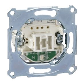   Schneider Electric Merten Aquadesign - MTN3131-0000 - Întrerupător unipolar cu indicator luminos, cu arc, 10AX