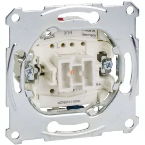   Buton Schneider Merten unipolar, normal închis (NC), cu conexiune zero, 10A MTN3151-0000