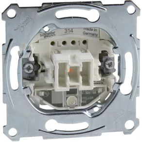   Comutator Schneider Merten, cu indicator luminos, racordare cu șuruburi, 16 A, MTN3506-0000