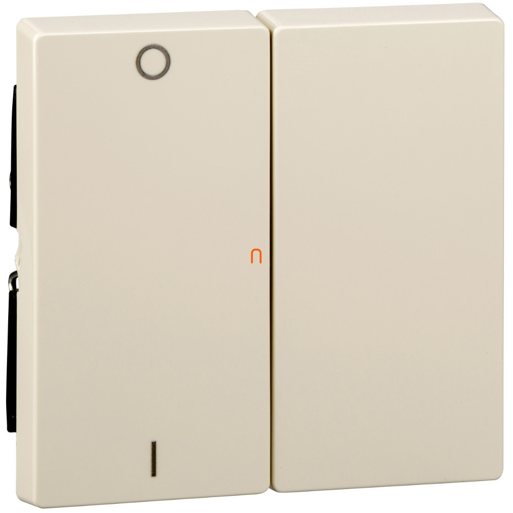 Schneider Merten buton dublu, I/O, System-M, crem MTN312744