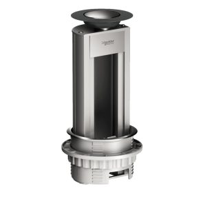   Schneider Electric OptiLine 45 - ISM20400 - cutie mini pop-up, 3 module, fără accesorii, aluminiu anodizat