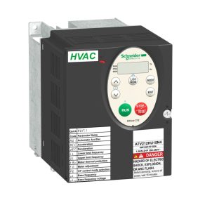   Schneider Electric Altivar ATV212 - ATV212HU22N4 - convertor de frecvență pentru aplicații în clădiri, BACnet, 2,2 kW, 3f, 380…480 VAC, IP21, cu filtru EMC clasa C2