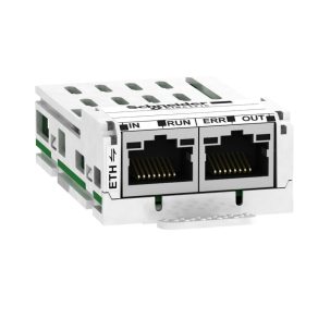   Schneider Electric Lexium 32 - VW3A3601 - accesoriu convertor de frecvență, modul de comunicație, EtherCAT DC, 2xRJ45, pentru unități ATV320-340-900 și LXM32