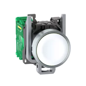   Schneider Electric Harmony XB5R - ZB4RTA1 - buton metalic complet fără fir, Ø22, fără receptor, alb