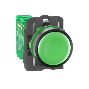   Schneider Electric Harmony XB5R - ZB5RTA3 - buton complet wireless din plastic, Ø22, fără receptor, verde