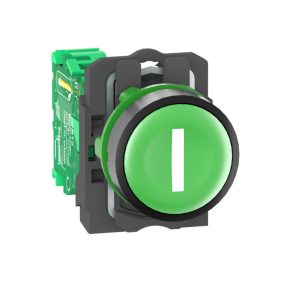   Schneider Electric Harmony XB5R - ZB5RTA331 - buton complet din plastic fără fir, Ø22, fără receptor, verde, „I”