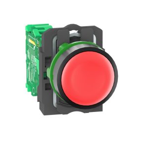   Schneider Electric Harmony XB5R - ZB5RTA4 - buton complet wireless din plastic, Ø22, fără receptor, roșu