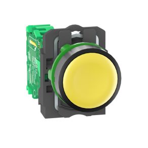  Schneider Electric Harmony XB5R - ZB5RTA5 - buton complet wireless din plastic, Ø22, fără receptor, galben