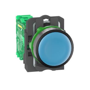   Schneider Electric Harmony XB5R - ZB5RTA6 - buton complet wireless din plastic, Ø22, fără receptor, albastru