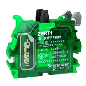   Schneider Electric Harmony XB5R - ZBRT1 - bloc transmițător cu buton wireless, 1 impuls per apăsare