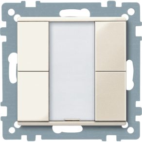   Schneider Electric KNX - MTN617244 - Buton Merten-KNX cu 2 butoane, SystemM, alb, lucios