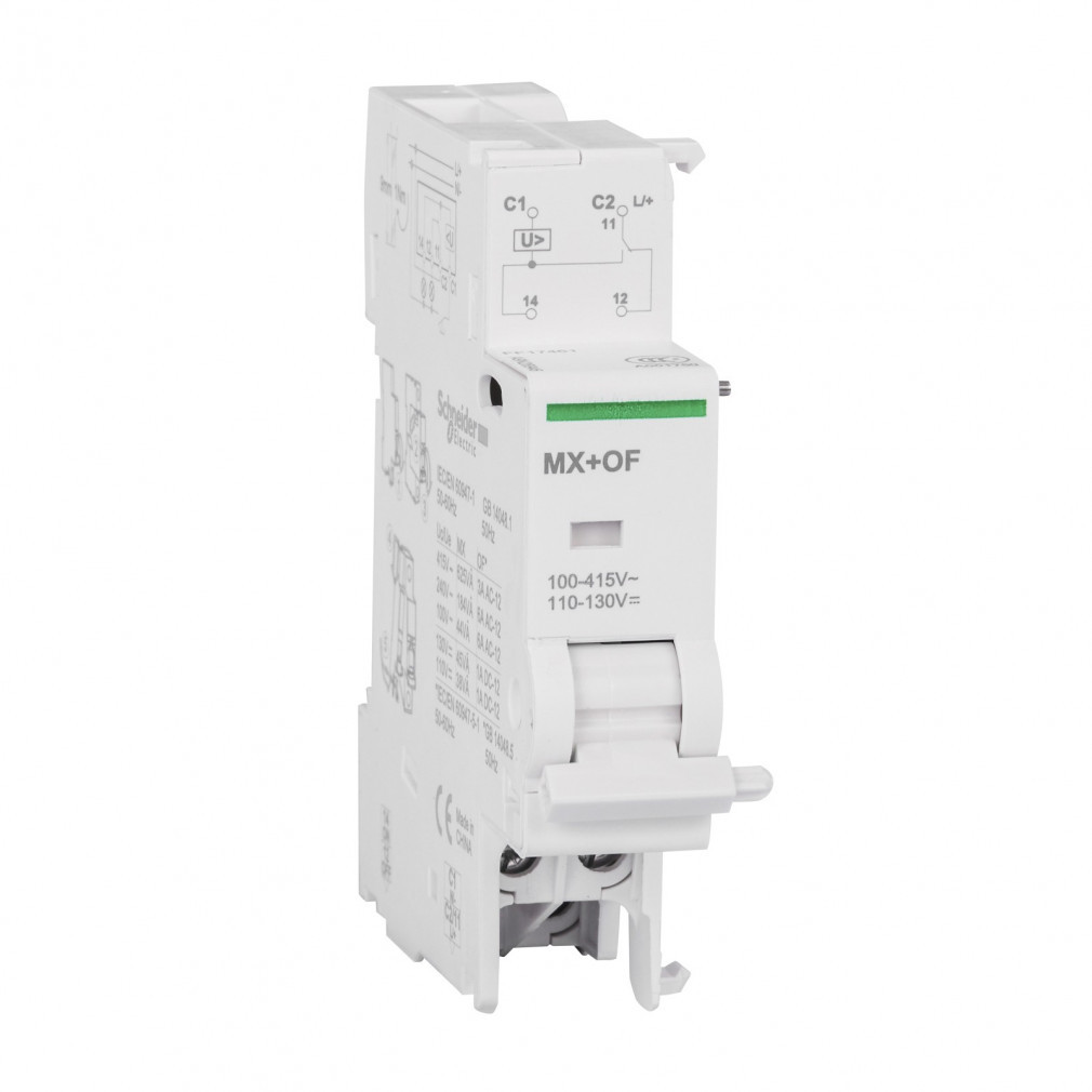Schneider ACTI9 MX+OF declanșator cu curent de lucru, 220-415 V c.a., 110-130 V c.c. A9N26946