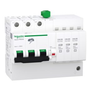   Schneider Electric ACTI9 iQuick-PRD - A9L16293 descărcător de supratensiune cu inserție înlocuibilă, semnalizare la distanță, 40 kA, 3P