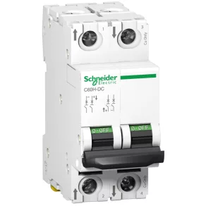   Schneider Electric Acti9 C60H - DC, C60PV - DC - A9N61537 - întrerupător de mică putere, 2P, clasa C, 40 A, 500 Vcc