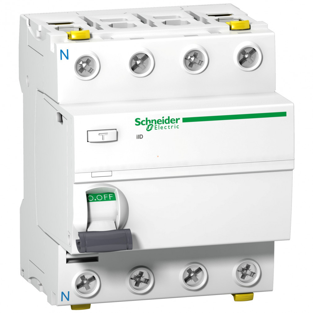 Schneider ACTI9 iID întrerupător de protecție a curentului, clasa A, 4P, 100A, 30mA A9Z21491