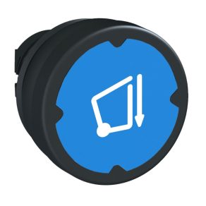   Schneider Electric Harmony XB5 - ZB5AC68006 - cap de buton din plastic pentru medii dure, Ø22, retur, albastru, cu simbol