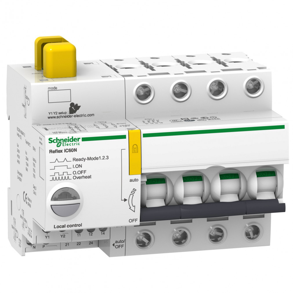 Schneider ACTI9 reflex iC60N comutator integrat, 4P, B, 40A A9C61440