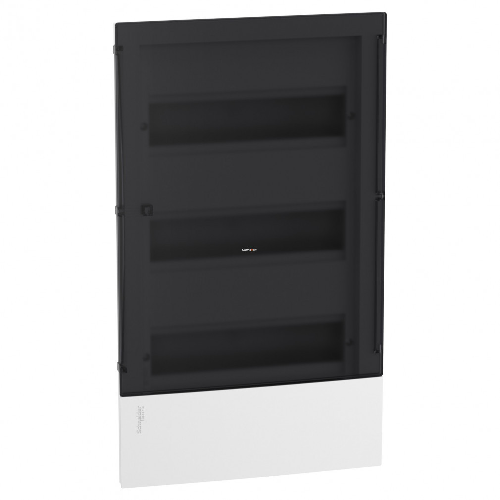 Distribuitor Schneider încastrat cu 3/36 uși transparente IP40 PE/N cu șină RESI9 (MIP22312S)