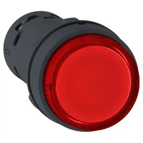   Schneider Electric Harmony XB7 - XB7NJ04B1 - buton monolitic cu iluminare, tip apăsare-apăsare, Ø22, 1NO, 24 V c.a./c.c., roșu