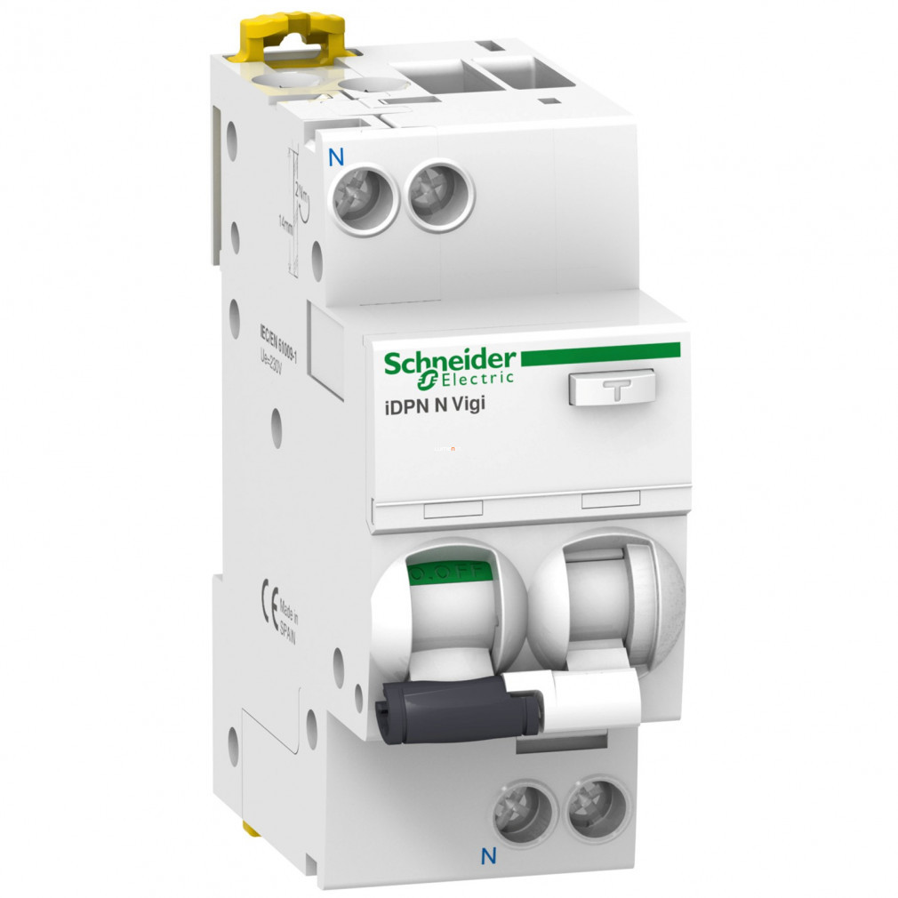 Dispozitiv de protecție electrică Schneider 1P+N C 16A 6kA 30mA, clasa AC ACTI9 iDPNN Vigi (A9D31616)