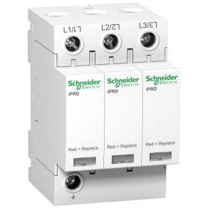   Schneider Electric Acti9 iPRD - A9L40301 - descărcător de supratensiune cu inserție înlocuibilă, semnalizare la distanță, 40 kA, 3P, 350 V