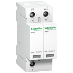   Schneider Electric Acti9 iPRD - A9L40200 - descărcător de supratensiune cu inserție înlocuibilă, 40 kA, 2P, 350 V