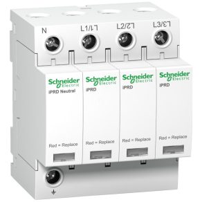   Schneider Electric Acti9 iPRD - A9L20600 - descărcător de supratensiune cu inserție înlocuibilă, 20 kA, 3P-N, 350 V
