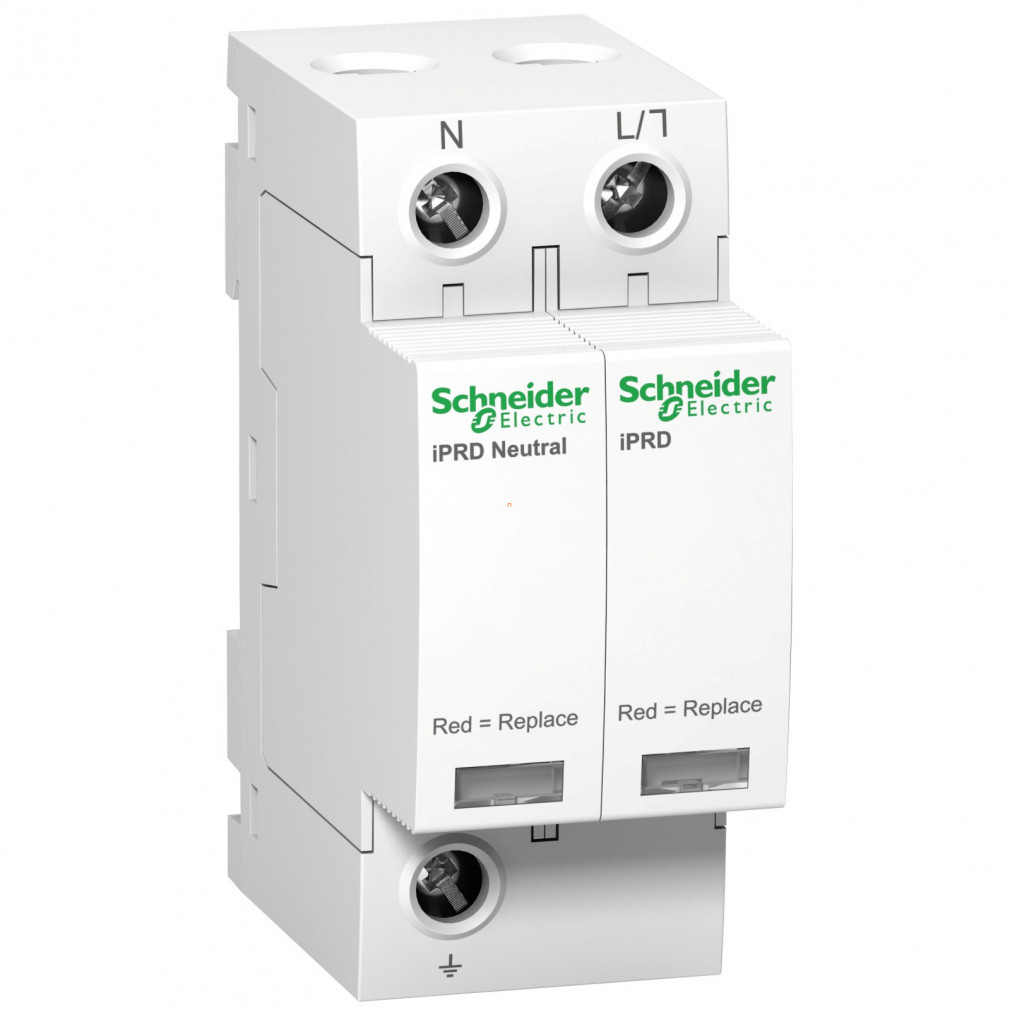 Schneider ACTI9 iPRD limitator de supratensiune, cu cartuș înlocuibil, 8 kA, 1P-N, 350 V (A9L08500)