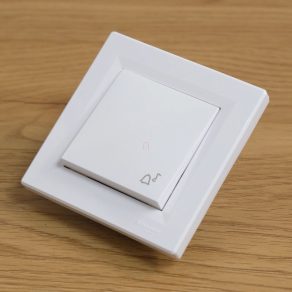   Schneider Electric Asfora - EPH0800121 - Buton cu un singur pol, semnal sonor, conexiune cu arc, alb