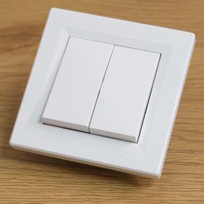   Schneider Electric Asfora - EPH1100121 - Buton dublu, conexiune cu arc, alb