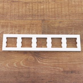   Schneider Electric Asfora - EPH5800521 - Cadru cu cinci locuri, orizontal, alb