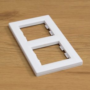   Schneider Electric Asfora - EPH5810221 - Cadru dublu, vertical, alb