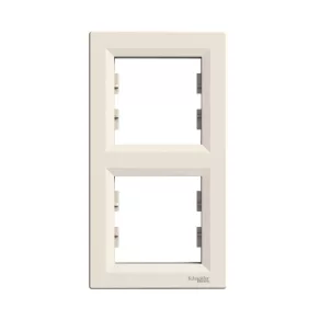   Schneider Electric Asfora - EPH5810223 - Ramă dublă, verticală, bej