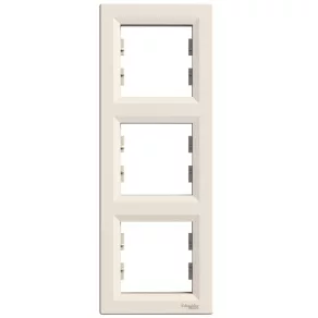   Schneider Electric Asfora - EPH5810323 - Cadru triplu, vertical, bej