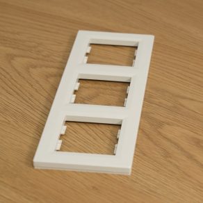   Rama triplă Schneider Asfora, verticală, bej, EPH5810323, în ambalaj deschis