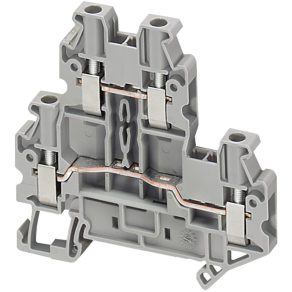   Blocuri terminale Schneider Electric Linergy TR - NSYTRV24D - Terminal jumper cu două niveluri, cu șurub, conexiune 1x1, 5,2 mm, 2,5 mm2, 24 A - es
