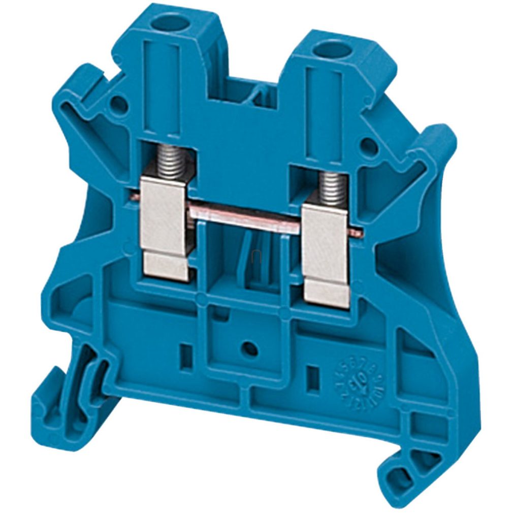 NSYTRV42BL Conector cu șurub, cu un singur nivel, conexiune 1x1, 6,2 mm, 4 mm2, 32 A, albastru Schneider