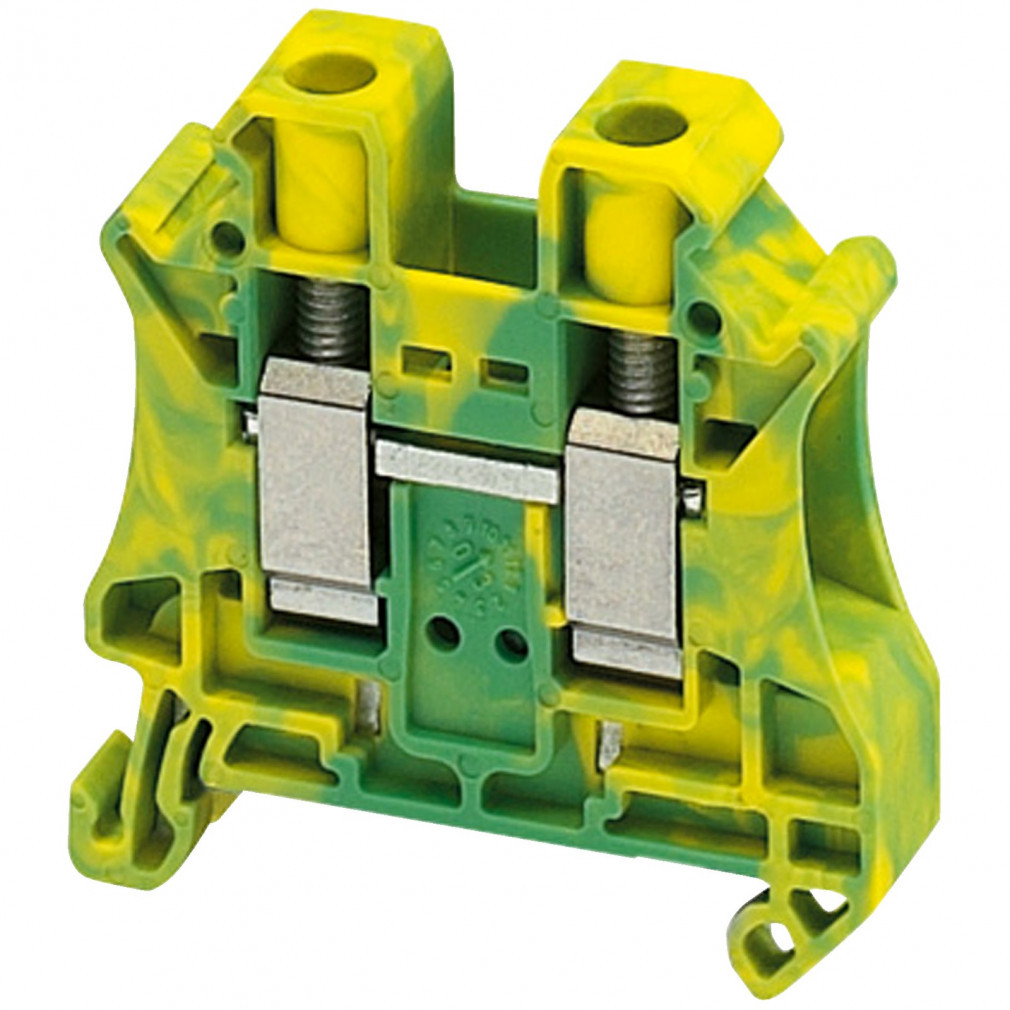 Schneider clemă de împământare cu un singur nivel, cu șurub, conexiune 1x1, 10,2 mm, 10 mm2, verde-galben, 76A (NSYTRV102PE)