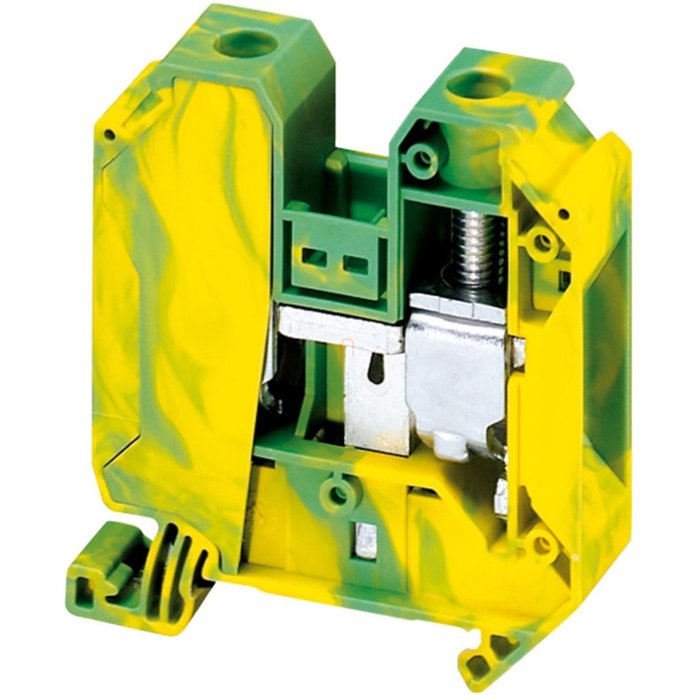 NSYTRV352PE Clemă de împământare cu un singur nivel, cu șurub, conexiune 1x1, 16 mm, 35 mm2, 125 A, verde-galben Schneider