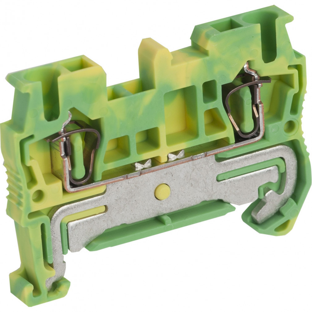 Schneider clemă de împământare cu arc, cu un singur nivel, conexiune 1x1, 5,2 mm, 2,5 mm2, verde-galben NSYTRR22PE