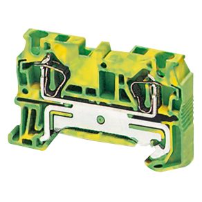   Blocuri terminale Schneider Electric Linergy TR - NSYTRR42PE - Terminal de împământare cu un singur nivel, cu arc, conexiune 1x1, 6,2 mm, 4 mm2, verde-galben