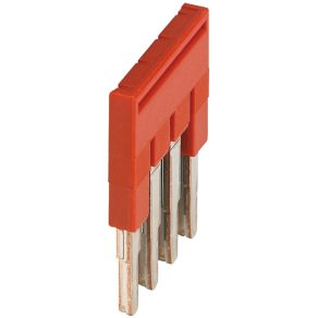   Blocuri terminale Schneider Electric Linergy TR - NSYTRAL24 - Jumper plug-in cu 4 picioare de 2,5 mm² pentru bloc terminal roșu