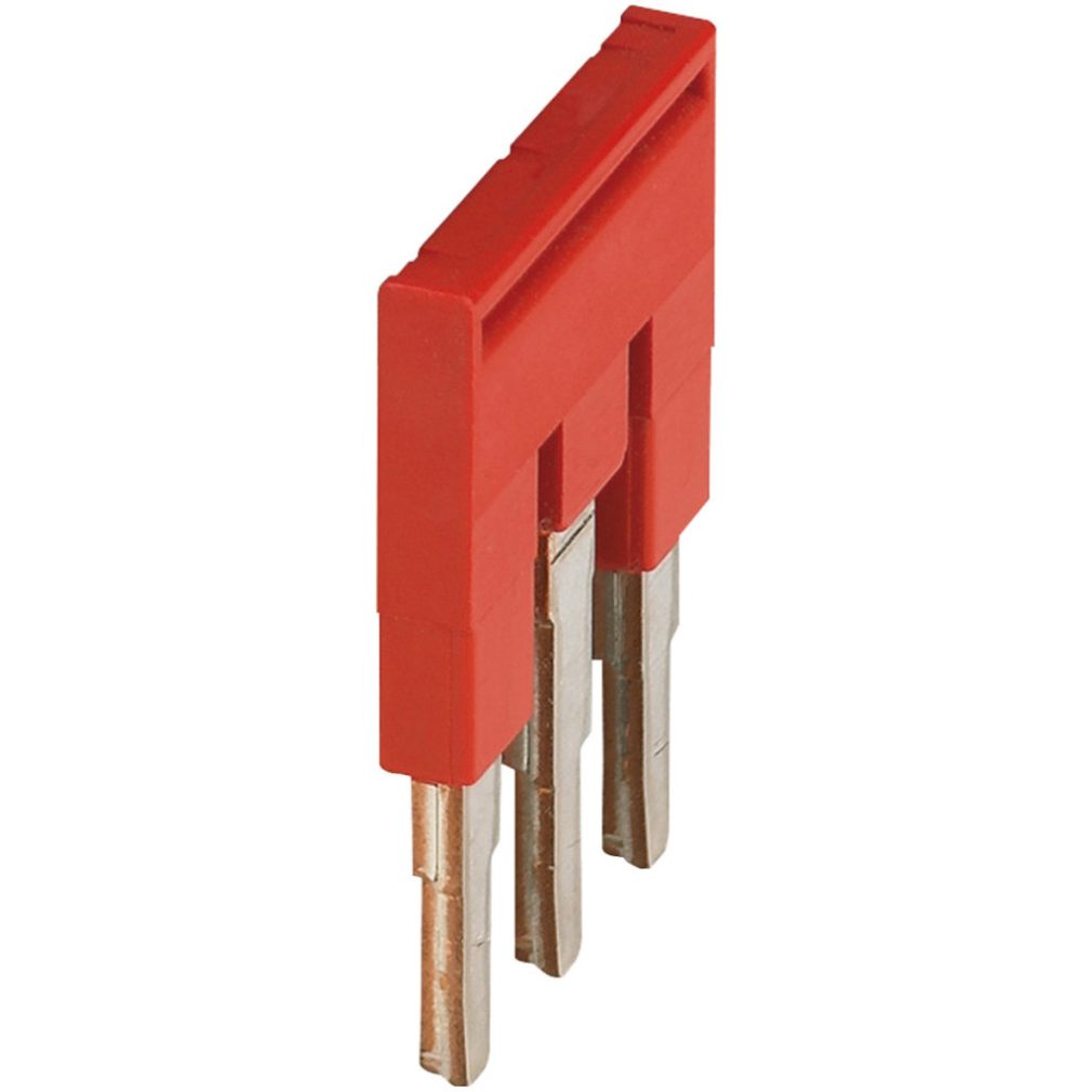 Conector de punte conectabil pentru cleme de 3 picioare 4 mm2, roșu NSYTRAL43 Schneider