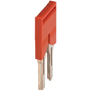   Blocuri terminale Schneider Electric Linergy TR - NSYTRAL62 - Jumper plug-in cu 2 picioare de 6 mm² pentru bloc terminal roșu