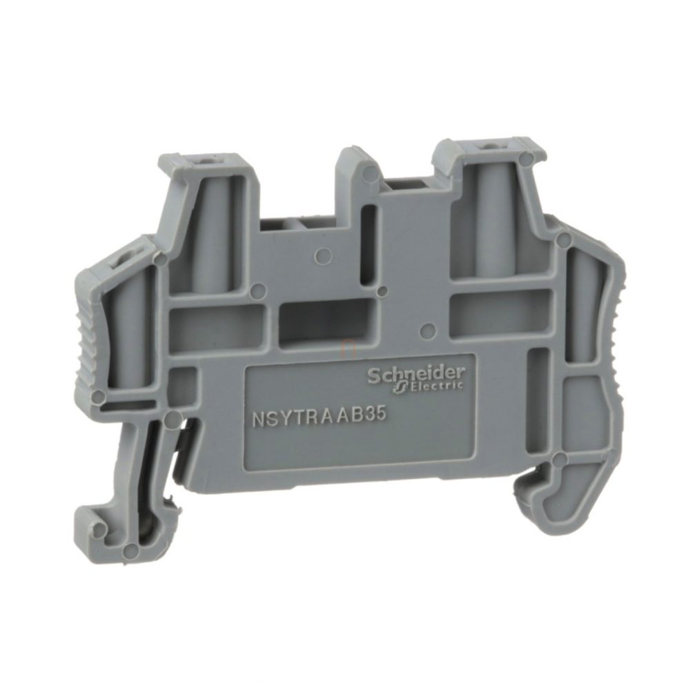 NSYTRAAB35 Suport terminal, fixabil pe șină DIN de 35 mm, lățime 5,15 mm Schneider
