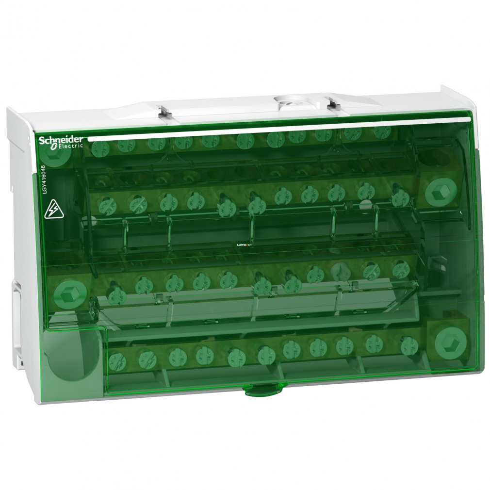 Bloc distribuitor cu cleme cu șurub Schneider Linergy, 160 A, 4P, 48 orificii (LGY416048)