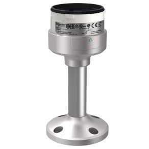   Schneider Electric Harmony XVU - XVUZ02Q - Unitate de montare pentru coloană luminoasă Ø60 pentru montare pe coloane de susținere, înălțime 100 mm, argintiu