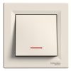 Schneider Electric Asfora - EPH1600123 - Buton unipolar, indicator luminos, conexiune cu arc, bej
